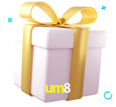 Receba seus bônus de boas-vindas no um8